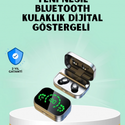 Mey İthalat® Metal Kasa Bluetooth Kulak İçi Kulaklık – Net Çağrı, Güçlü Bağlantı