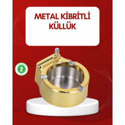 Mey İthalat® Metal Küllük Gizli Ateşleme Sistemli Şık Tasarım