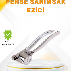Mey İthalat® Metal Sarımsak Ezici Ergonomik Tutma ve Güçlü Presleme