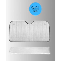 Mey İthalat® Metalize Reflektör Yüzeyli UV Koruyucu Araç Güneşliği – Serin ve Güvenli Sürüşler İçin