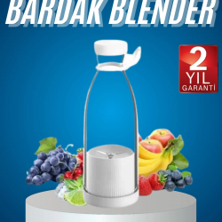 Mey İthalat® Meyve Sıkacağı Taşınabilir USB Elektrikli Blender Mini