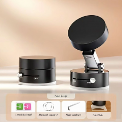 Mey İthalat® Mıknatıslı Katlanabilir Telefon Tutucu - Torpido ve Cam Uyumlu