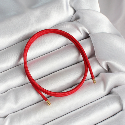 Mey İthalat® Mıknatıslı  Koyu Kırmızı Renk Sarmal Kadın Bileklik