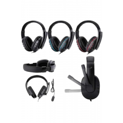 Mey İthalat® Mikrofonlu Gamer Kulaklık Oyuncu Kulaklığı Yüksek Ses Kaliteli Stereo Yumuşak Yastıklar