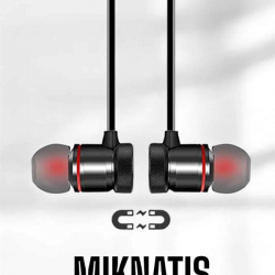 Mey İthalat® Mikrofonlu Kablosuz Sport Kulak İçi Mıknatıslı Kulaklık