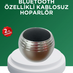 Mey İthalat® Mini Bluetooth Hoparlör TWS Özellikli Taşınabilir Güçlü Ses