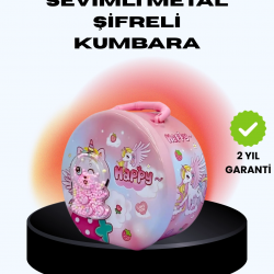 Mey İthalat® Mini Çocuk Para Kasası Gizli Saklama ve Birikim Kutusu