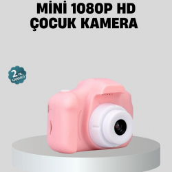 Mey İthalat® Mini Dijital Çocuk Kamerası 8MP HD Ekranlı 1080P Video ve Şarjlı