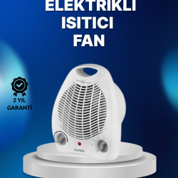 Mey İthalat® Mini Elektrikli Isıtıcı – 2000W Güç, Fanlı Isıtma, 3 Isı Modu