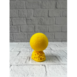 Mey İthalat® Mini FIFA Futbol Topu Biblo Sarı Renk 10cm Spor Temalı Dekor
