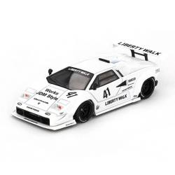 Mey İthalat® 1/64 Lamborghini Countach LB-WORKS White 2024 Tokyo Auto Salon - Blister Paket