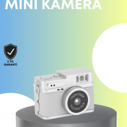 Mey İthalat® Mini Retro Dijital Kamera 1080P Full HD Dahili 128GB Hafızalı