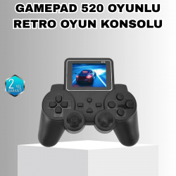 Mey İthalat® Mini Retro Oyun Konsolu S10 2.8 İnç Ekran Taşınabilir Klasik Atari
