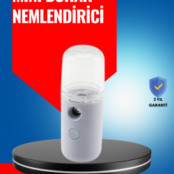 Mey İthalat® Mini Şarjlı Buhar Nemlendirici – Taşınabilir, Enerji Tasarruflu, Kablosuz Kullanım