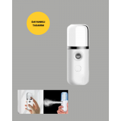 Mey İthalat® Mini Şarjlı Buhar Nemlendirici – Taşınabilir, Enerji Tasarruflu, Kablosuz Kullanım