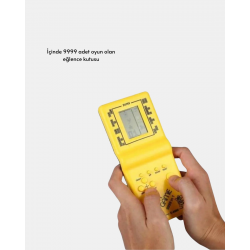 Mey İthalat® Mini Tetris El Aterisi – Taşınabilir Retro Oyun Konsolu, Pil ile Çalışan Klasik Model