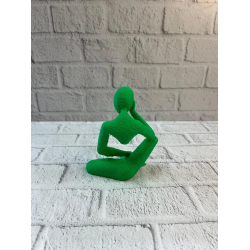 Mey İthalat® Minimal İnsan Figürü Biblo Yeşil Ev ve Ofis Dekoru