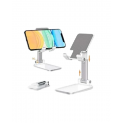 Mey İthalat® Minimal Tasarımlı Masaüstü Telefon Standı Beyaz