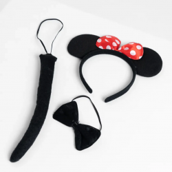 Mey İthalat® Kostüm Seti Taç Kuyruk Papyon Gösteri Seti