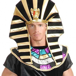 Mey İthalat® Mısırlı Tutankamon Şapkası Kobra Yılan Figürlü