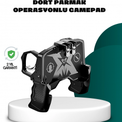 Mey İthalat® Mobil FPS Oyunlar İçin Dört Parmak Uyumlu Gamepad