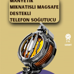 Mey İthalat® Mobil Oyunlar İçin Serinletici Telefon Fanı | Sessiz Çalışma | Geniş Kıskaçlı Tasarım
