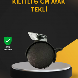 Mey İthalat® Mobilya İçin Kilitli 6 cm Ayak Tekli Satış