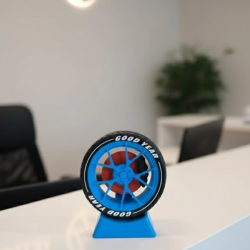 Mey İthalat® Modern Ofis Dekoru Jant Görünümlü Masa Üstü Aksesuar