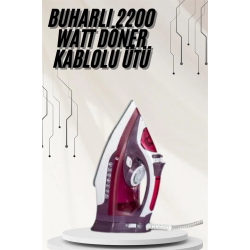 Mey İthalat® Modern Tasarım 2200W Dayanıklı Buharlı Seramik Kaplama Ütü