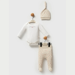 Mey İthalat®   Kokina Şapka Body Pantolon MNB5334 Bej