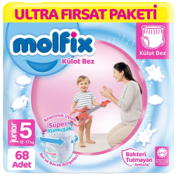 Mey İthalat®   Külot Bez Ultra Fırsat Paketi 5 Beden 12-17 Kg 68 Adet