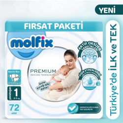 Mey İthalat®   Premium Bebek Bezi Fırsat Paketi 1 Beden 2-5 Kg 72 Adet