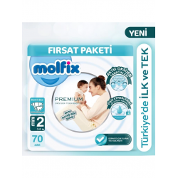 Mey İthalat®   Premium Bebek Bezi Fırsat Paketi 2 Beden 3-6 Kg 70 Adet