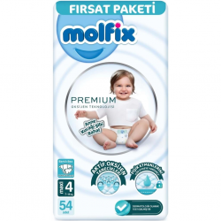 Mey İthalat®   Premium Bebek Bezi Fırsat Paketi 4 Beden 7-14 Kg 54 Adet