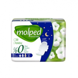 Mey İthalat®   Pure&Soft Gece Ped 6 Adet