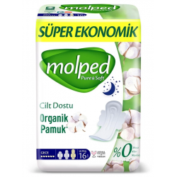 Mey İthalat®   Pure&Soft Gece Ped Süper Eko 16 Adet