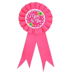 Mey İthalat® Mom To Be Yazılı Rozet Pembe Renk