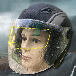 Mey İthalat® Motosiklet  Kaskı İçin Yağmur Kaydırıcı Film