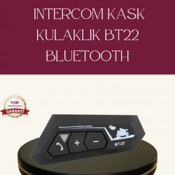 Mey İthalat® Motosiklet Sürüşleri İçin BT22 Kask Bluetooth Kulaklık Mikrofonlu