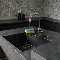 Mey İthalat® Musluğa Monte Sünger Organizeri Hijyenik Drenajlı Pratik Tasarım