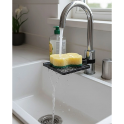 Mey İthalat® Musluğa Monte Süngerlik Damlama Özellikli Mutfak Organizatörü