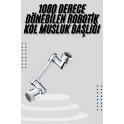 Mey İthalat® Mutfak Musluk Başlığı 1080 Derece Dönebilir Oynar Başlıklı Musluk Aparatı