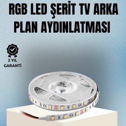 Mey İthalat® Müzikle Senkronize LED Şerit TV Aydınlatma