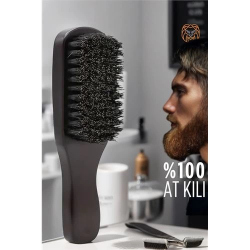 Mey İthalat® Nano Sakal Tarama Fırçası At Kılı Absolute Professional