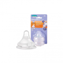 Mey İthalat®   Natural Wave Biberon Emziği Yavaş Akış 2'Li