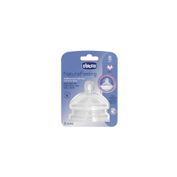 Mey İthalat®   NaturalFeeling Biberon Emziği 6 Ay+ Hızlı Akış 2'Li