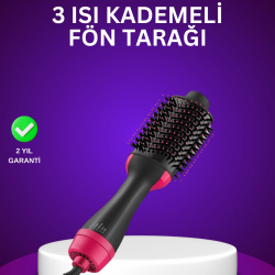 Mey İthalat® Negatif İyon Teknolojili Saç Kurutma ve Şekillendirme Fırçası