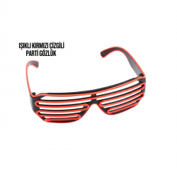 Mey İthalat® NEON GÖZLÜK KIRMIZI
