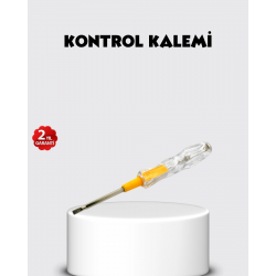 Mey İthalat® Neon Lambalı Elektrik Kontrol Kalemi Nikel Kaplama 110-220V