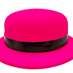 Mey İthalat® Neon Partisi Pembe Renk Melon Plastik Parti Şapkası